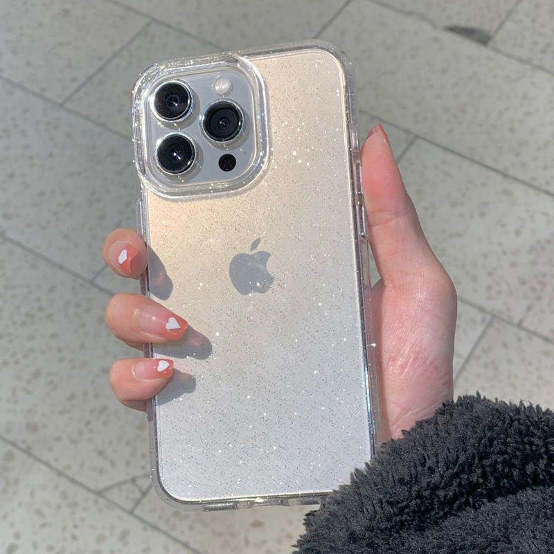 Luxus Bling Glitzer Transparente Stoßfeste Hülle für Apple iPhone | Stilvoll & Schützend