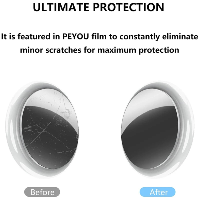 Premium Hydrogel Schutzfolie für Apple AirTag: Universal für Portemonnaie, Taschen, Geldbörsen, Pet Dog Tracker | Transparent