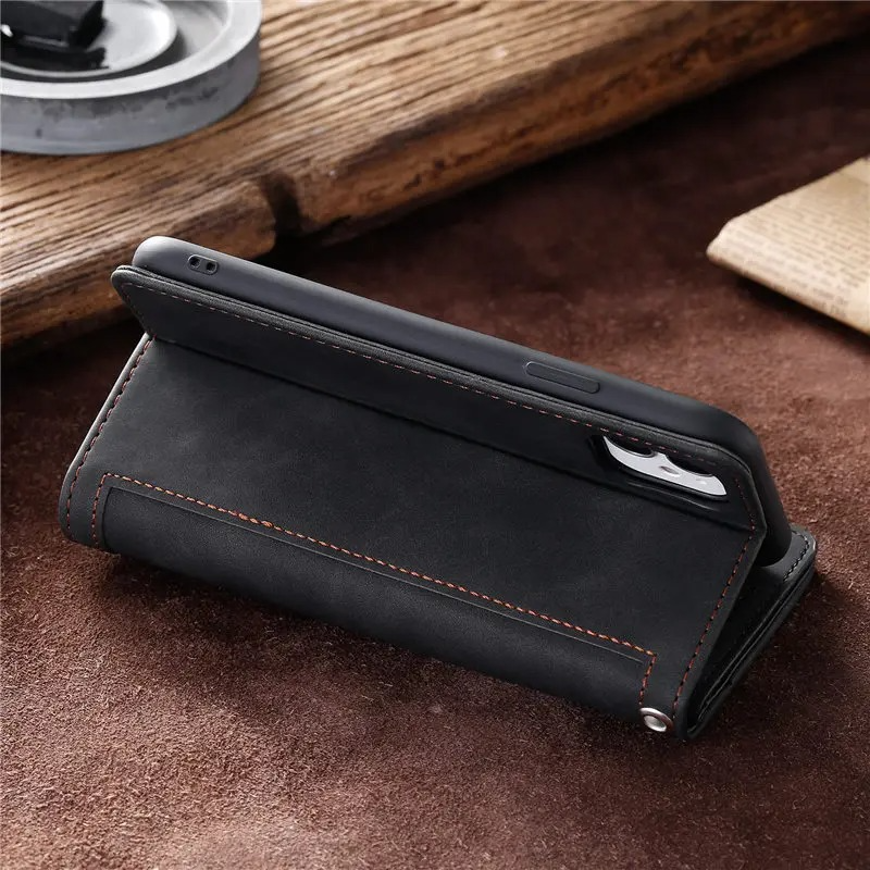 <tc>High-Quality Leather iPhone Case with Zipper, Card Holder, Stand, and Strap | Flip Cover Case for Apple iPhone 16/16e, 15, 14, 13, 12 Pro Max, Pro, Plus & Mini - Versatile Protective Cover</tc>