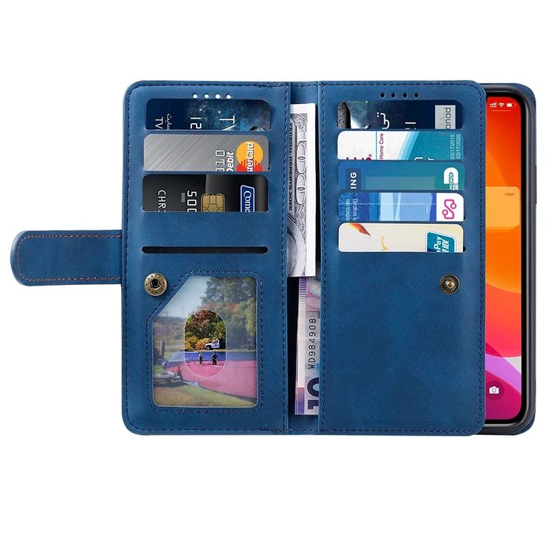<tc>High-Quality Leather iPhone Case with Zipper, Card Holder, Stand, and Strap | Flip Cover Case for Apple iPhone 16/16e, 15, 14, 13, 12 Pro Max, Pro, Plus & Mini - Versatile Protective Cover</tc>