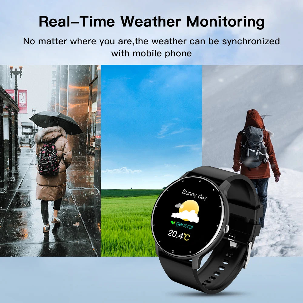 Premium 2024 Neue Smartwatch für Männer: Touchscreen, Sport Fitness, IP67 Wasserdicht, Bluetooth, Android, Apple iOS