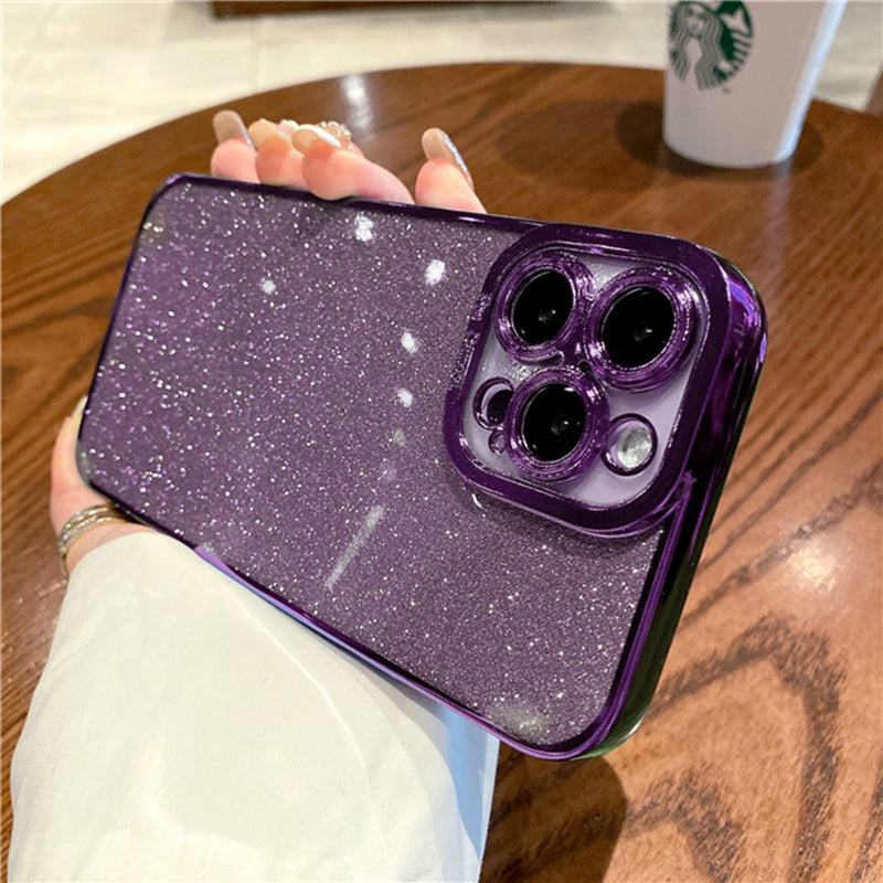 Luxus Bling Glitzer Transparente Stoßfeste Hülle für Apple iPhone | Stilvoll & Schützend