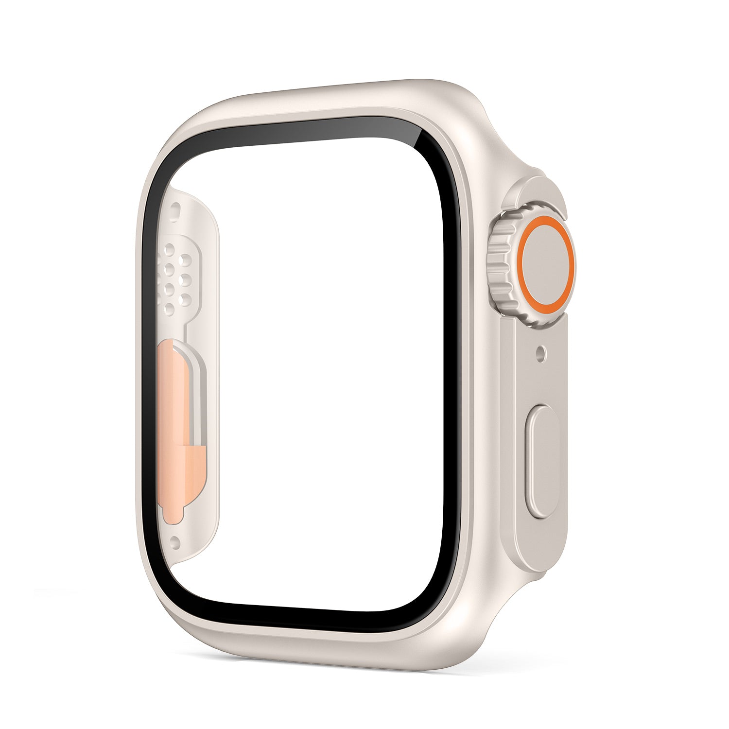 Premium Displayschutzfolie für Apple Watch 44mm 45mm 40mm 41mm - Hartes PC-Front | und Rückseitenstoßstangengehäuse für i