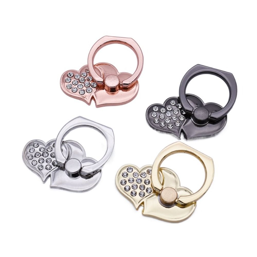 Luxus Diamant Shiny Edelsteine Metall Handy-Ringhalterung: Universal Telefonhalter, Drehbar für Apple iPhone, Samsung & mehr