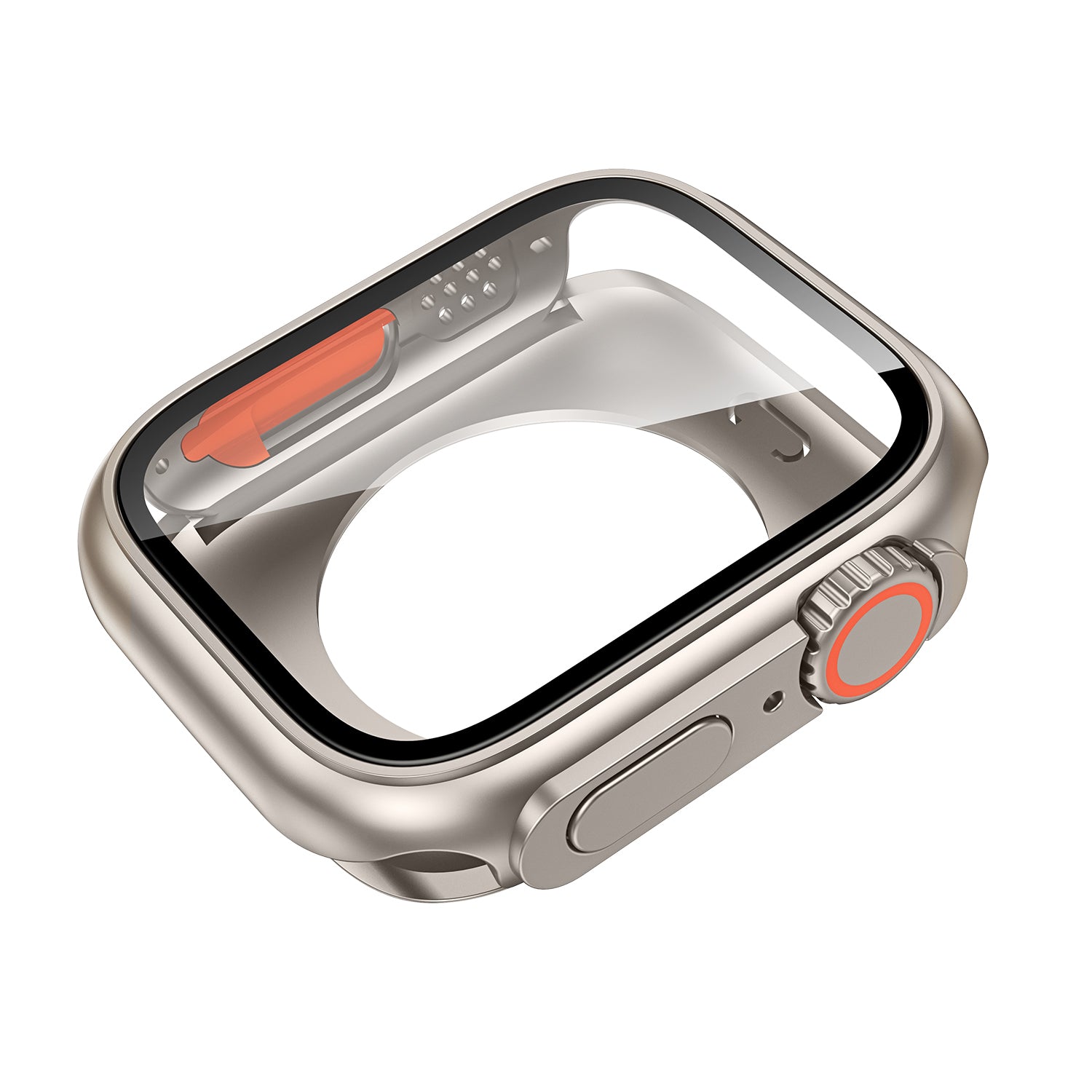 Premium Displayschutzfolie für Apple Watch 44mm 45mm 40mm 41mm - Hartes PC-Front | und Rückseitenstoßstangengehäuse für i