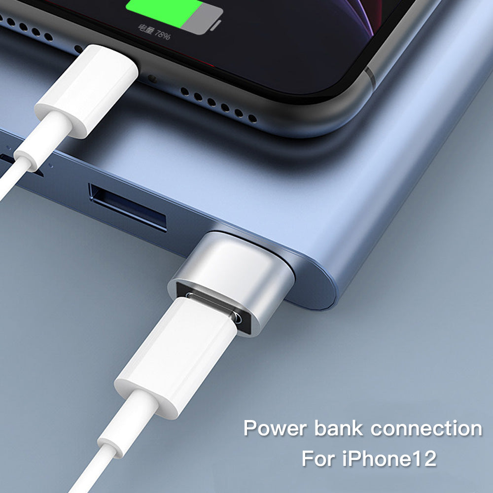 Premium 3D USB OTG Adapter | Typ C für Apple iPhone 15 Pro Max 14, Airpods, Typ C Kabel – Datenladekonverter - Phone Heaven Zone