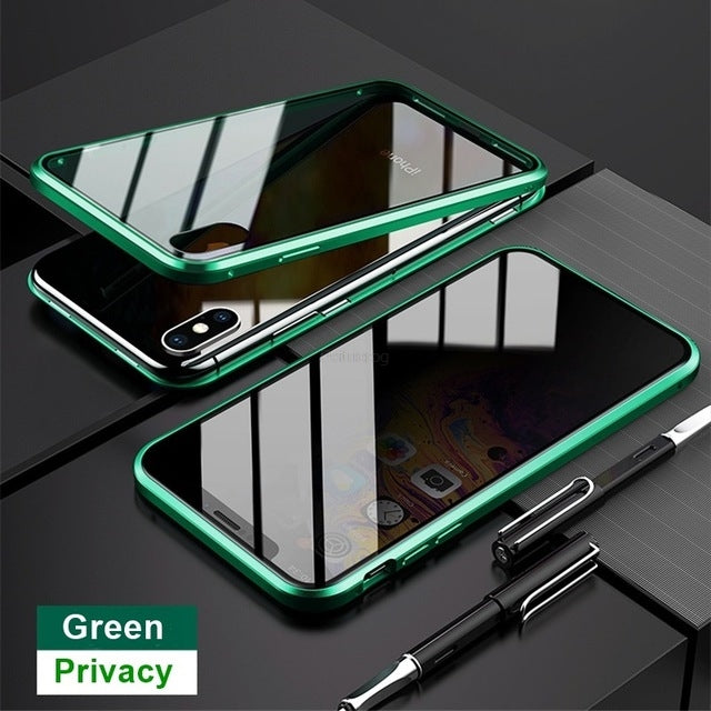 Privatsphäre iPhone Bildschirmschutz - Anti-Spionage Premium Gehärtetes Glas (5 Stück) - Phone Heaven Zone