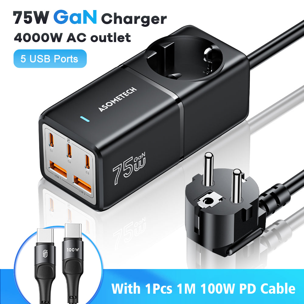 Premium 100W GaN3 Pro USB Ladegerät Desktop Ladestation - Typ C PD QC Quick Charge 4.0 3.0 Schnellladung - Phone Heaven Zone