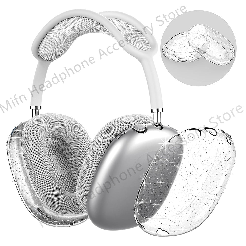 Premium TPU Protective Case for Apple AirPods Max Shockproof & Scratch-Resistant Transparent Headphone Case | Soft, Transparent Cover - Premium Protection for Wireless Headphones