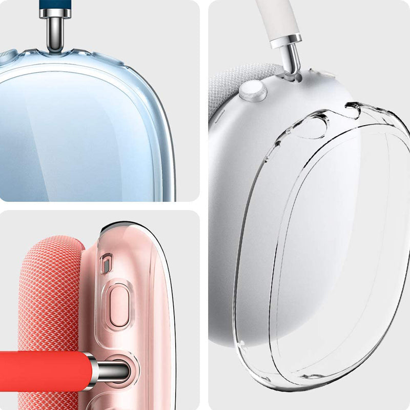 Premium TPU Protective Case for Apple AirPods Max Shockproof & Scratch-Resistant Transparent Headphone Case | Soft, Transparent Cover - Premium Protection for Wireless Headphones