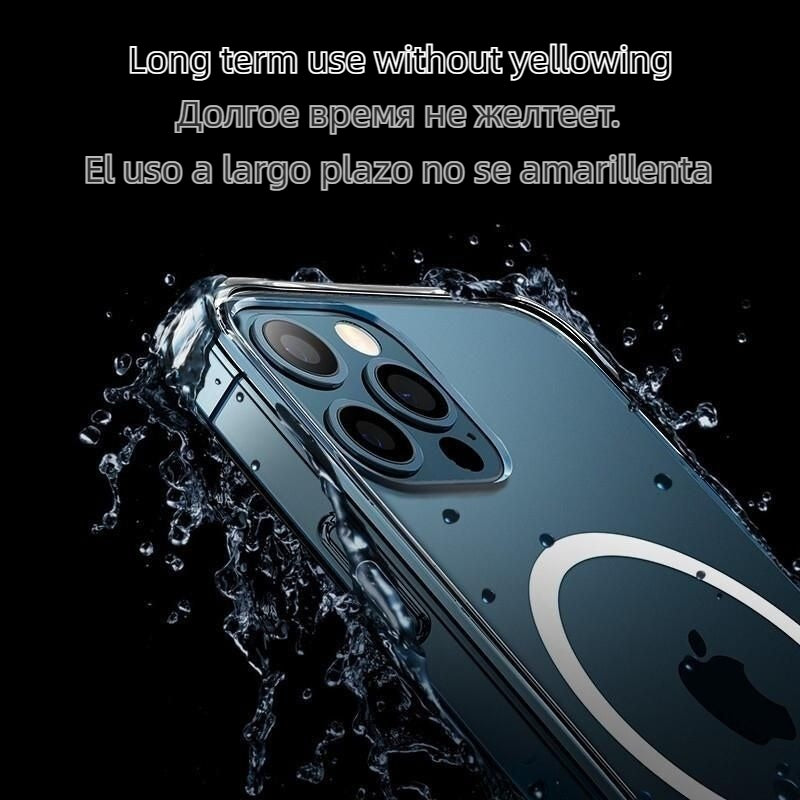 Transparent Magnetic Magsafe For Apple iPhone 16/15/14/13/12 Pro Max Plus Mini Case | Clear Transparent Case, Wireless Charging, Dustproof, Water-Resistant & Enhanced Camera Protection Cover