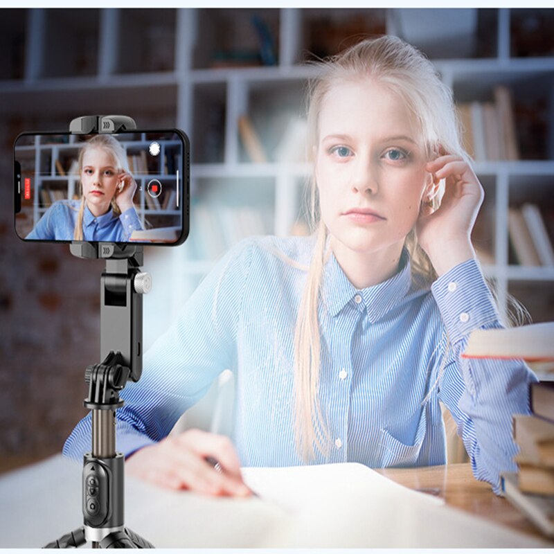 360° Dreh-Gimbal Stabilisator, Selfie Stick & Stativ: Hochwertiges Zubehör für Apple iPhone 15/14/13/12/11| Live-Fotografie