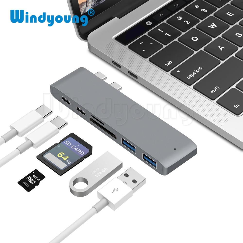 Premium USB-C Hub with HDMI 4K Adapter & Thunderbolt 3: USB 3.1 Type-C to 3.0 Hub - Enhanced Connectivity for Macbook Air/Pro/M3/M2/M1: 16,14,13-inch | 2024/2023/2022/2020 Series  Chips