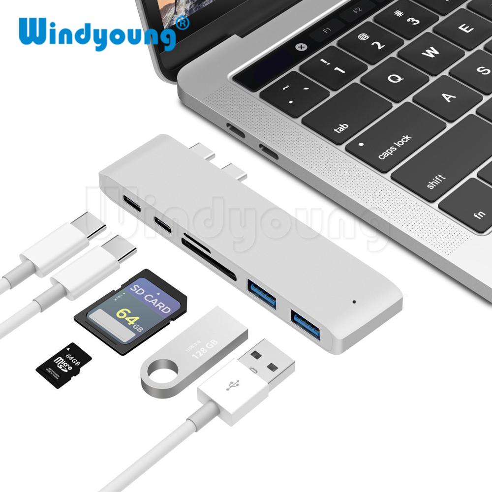 Premium USB-C Hub with HDMI 4K Adapter & Thunderbolt 3: USB 3.1 Type-C to 3.0 Hub - Enhanced Connectivity for Macbook Air/Pro/M3/M2/M1: 16,14,13-inch | 2024/2023/2022/2020 Series  Chips