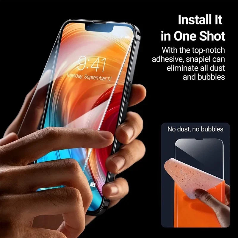 Premium Ultra-Klare Panzerglas Displayschutzfolie & Kamera Schutz für Apple iPhone – 9H Gehärtetes Glas, Blasenfrei,