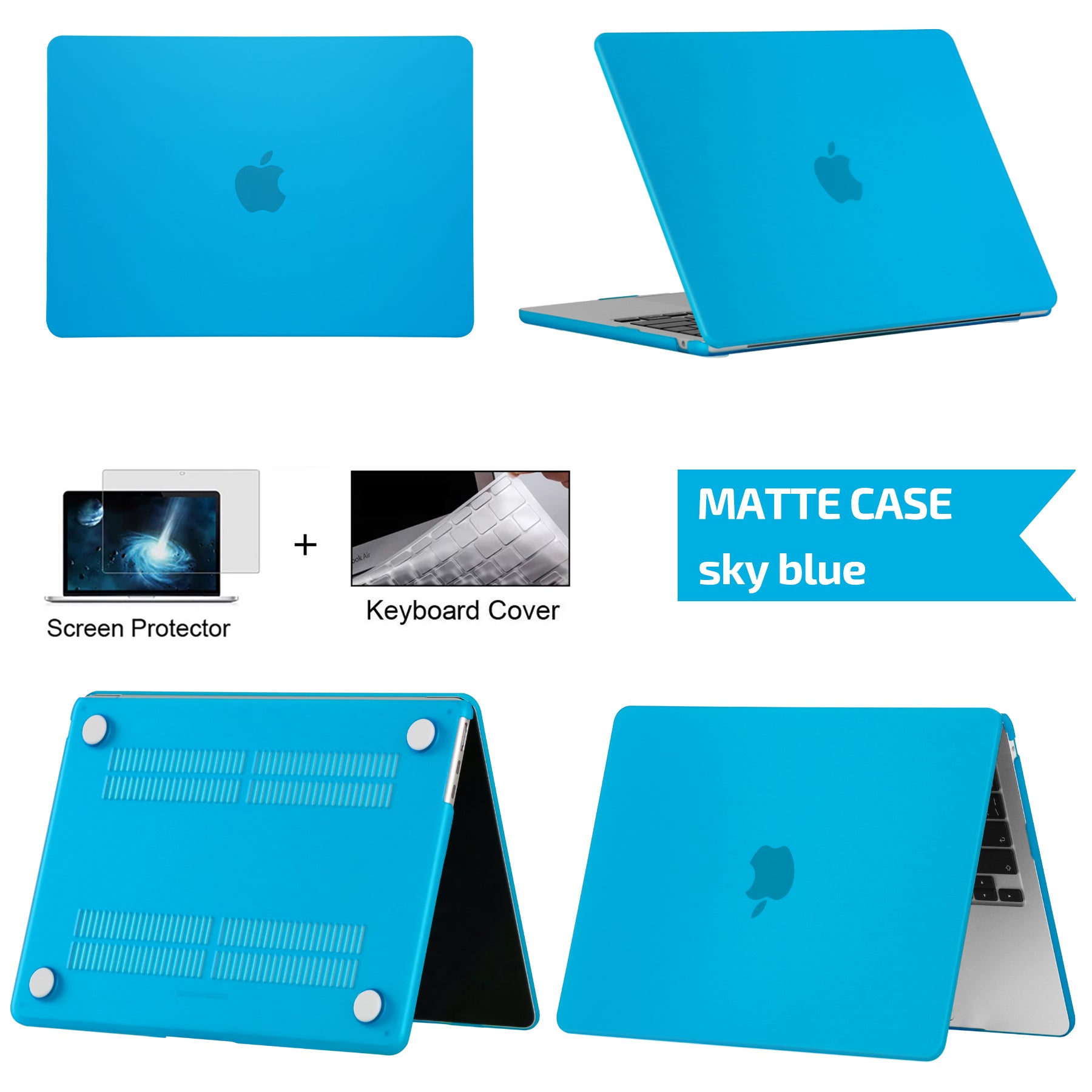 High-Quality Ultra-Thin Hardshell Case - Laptop Sleeve for MacBook Air/Pro/M3/M2/M1: 16,14,13-inch | 2024/2023/2022/2020 Series - Premium Cover