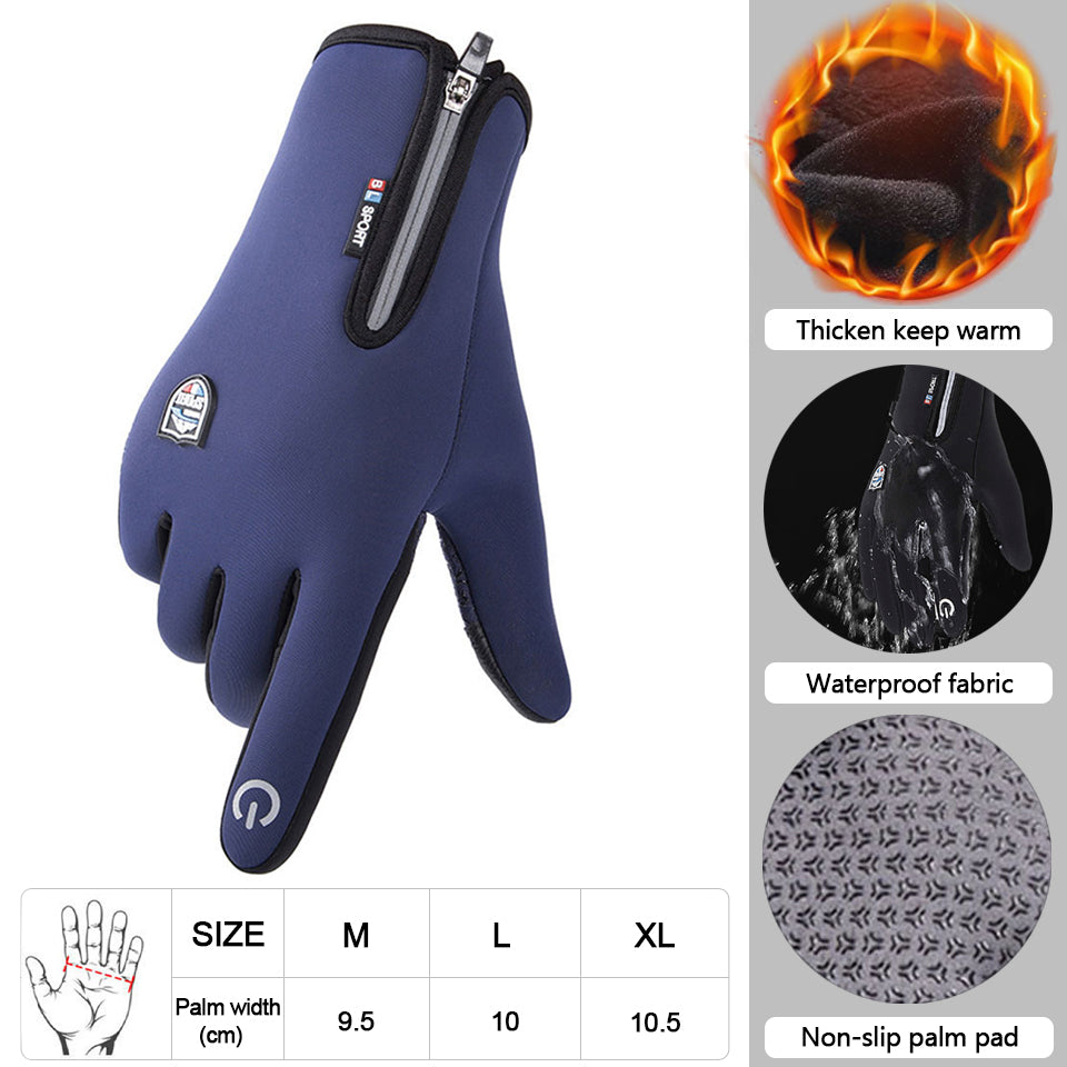 Premium Touchscreen-Warme Handschuhe: Outdoor, Radfahren, Motorrad, Sport, Fitness - Wasserdicht, Winddicht, Rutschfest - Winter