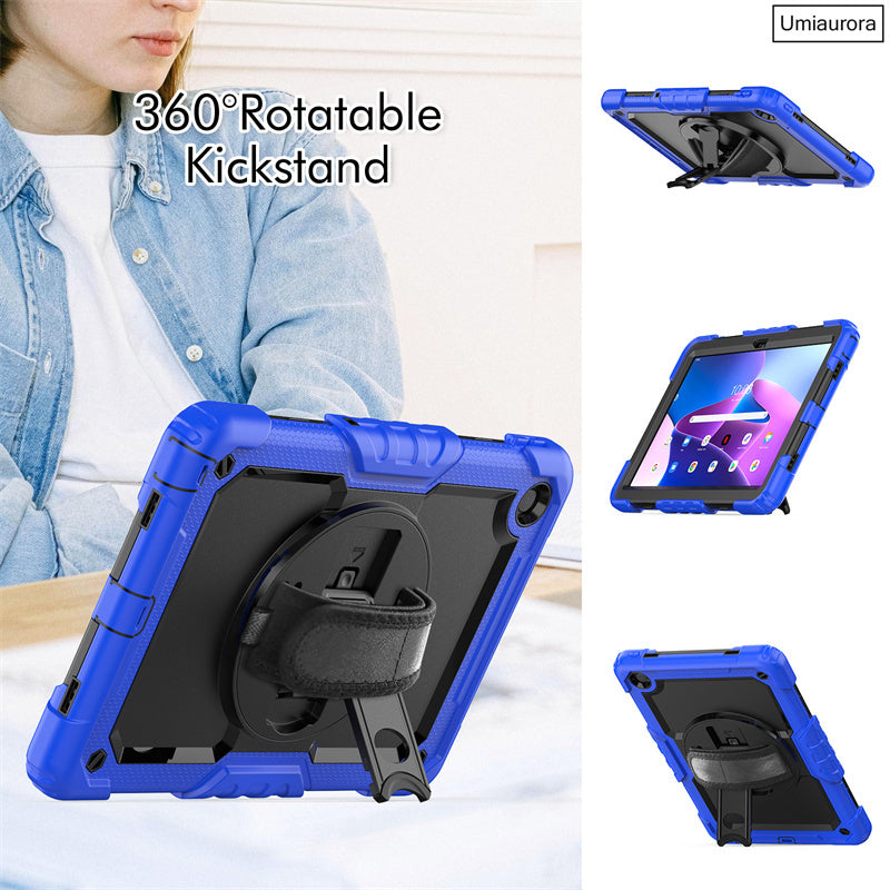 Premium Case: Apple iPad Hülle mit militärischem Schutz & Handschlaufe - Robustes Gehäuse & Cover für 10,2" 9. Gen, 9,7