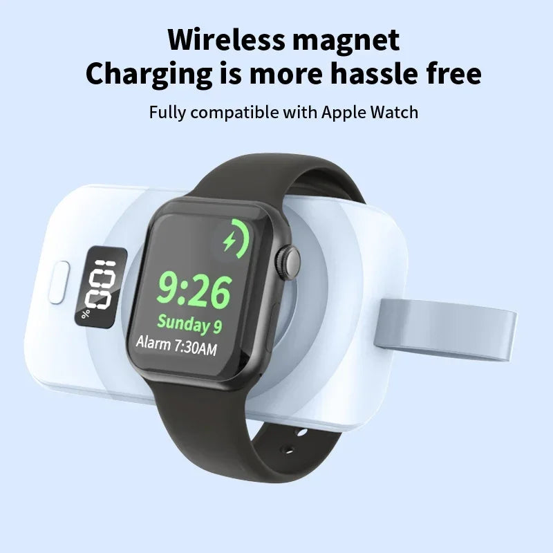 Hacrin 3 in 1 Wireless Charging station for  Apple Watch Series 7 Charger Dock Fast Charging Station for Smartphones, Apple iPhone, Samsung, iOS & Android