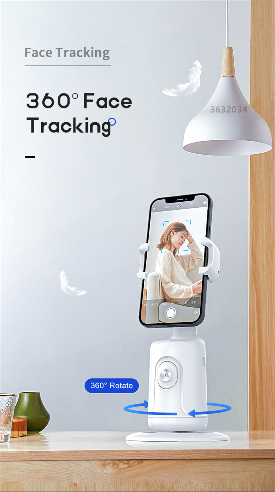 EvoGlide Premium | 360° Gimbal Stabilizer - Exklusives Videostabilisierungssystem Smartphones, Apple iPhone, Samsung, iOS 