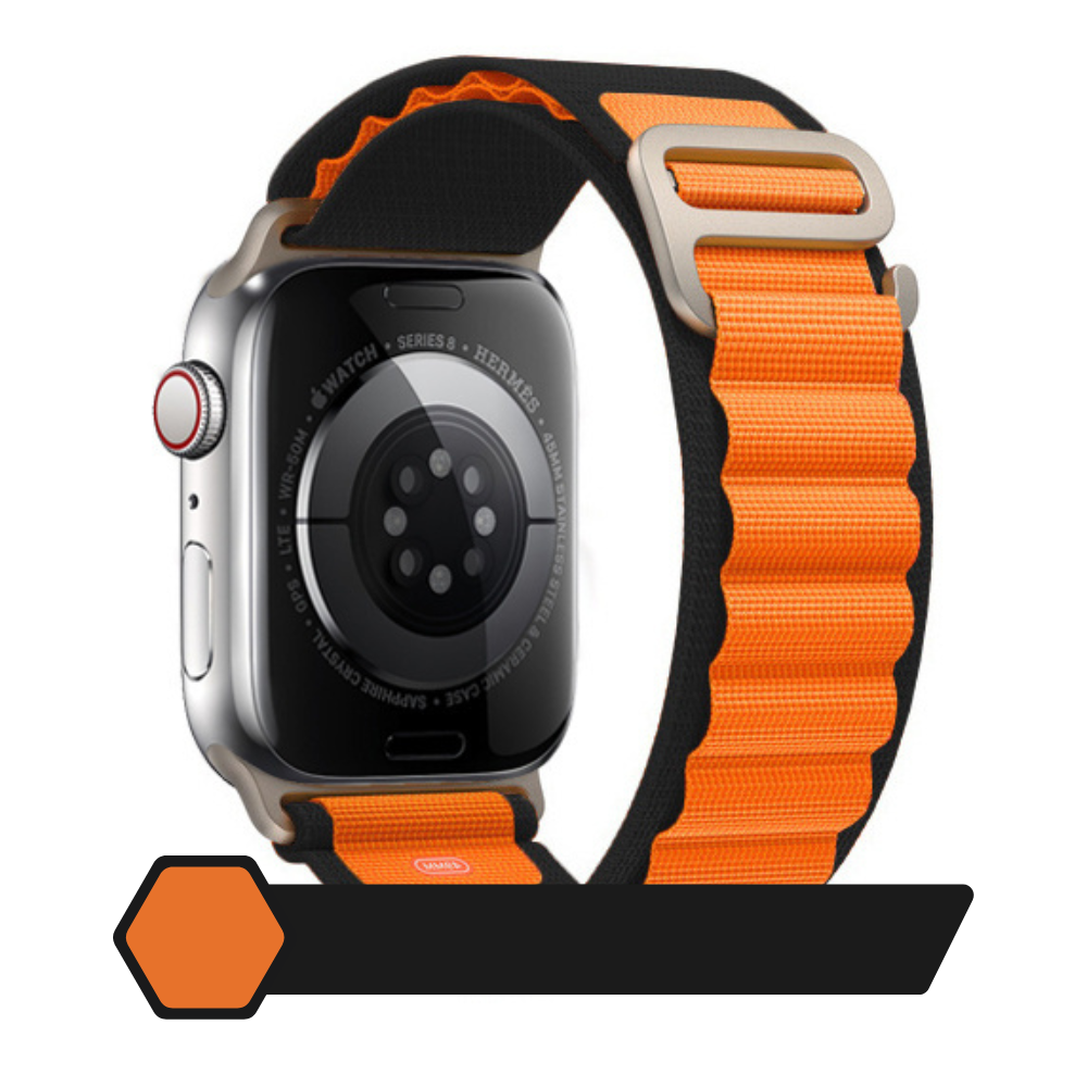 Armband für Apple Watch Serie 10/9/8/7/6/5/4/3/2/1 & Ultra 2/1, SE: 2024, 2023, 2022, 2021, 2020, 2019,  | Alpin Loop Premium